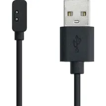 kwmobile USB Kabel Charger kompatibel mit Xiaomi Redmi Watch 2 Lite/Redmi Watch 3 / Band 7 Pro Ladekabel / Smart Watch Ersatzkabel / Fitnesstracker Aufladekabel in Schwarz