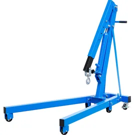 BGS Werkstattkran 1000 kg Stahl grau fahrbar