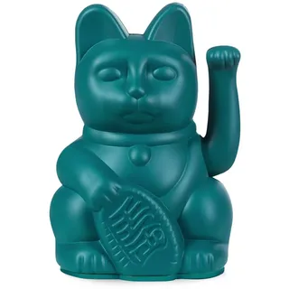 DONKEY Lucky Cat Mini | Green - Japanische Glücksbringer Winkekatze in Grün, 9,8 cm hoch