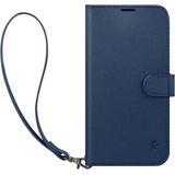 Spigen Wallet S für Apple iPhone 14 - navy blue (iPhone 14), Smartphone Hülle, Blau