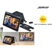 Somikon Stand-Alone-Dia- & Negativscanner, 7"/17,8 cm IPS-Display, 22 MP,