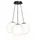 s.luce Orb Cluster 3-flg. 3x20 cm Rund Weiß/Schwarz