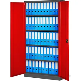 Jan Nowak C001 Aktenschrank 185 x 90 x 40 cm rot