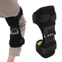 Kniebandage mit Feder, Knie-Booster, Federunterstützte Sportbergsteigen-Unterstützung, Knie-Patella-Booster, Schock-Kniebandage, Kniebandage für Männer