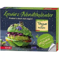 Gewürz Adventskalender "Vegane Gewürze" mit Kochbuch, 24 Kräuter, NEU/OVP