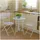 Hti-Living Essgruppe 3-teilig Curly Creme
