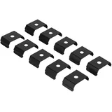 ARTECTA Befestigungsclips für Profil 25 Set mit 10 Stück - schwarz