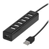 Vivanco VIVancoTM7-in-1 USB 2.0 Multiport-Hub - Schwarz,