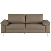 Max Schelling Ledersofa mit Winkelfüßen Maximum , braun , Maße (cm): B: 184 H: 86 T: 97.0