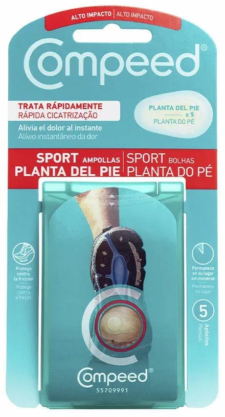 Optimaler Schutz für die Fußsohle: Compeed Blasenpflaster im 5er-Pack