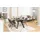 VCM Blackburn 240 x 75 x 97 cm schwarz