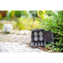 Heitronic Energieverteiler 4-fach IP44 Braun