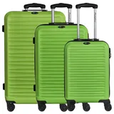 Inspirion Havanna 2.0 Koffer-Set 3-tlg. - hellgrün/grün
