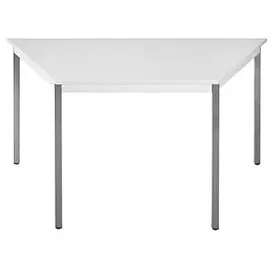 Sodematub Mehrzwecktisch lichtgrau, dunkelgrau Trapezform, Vierkantrohr grau, 60,0/120,0 x 60,0 x 74,0 cm