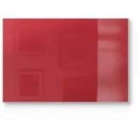 deqori Schneidebrett 'Unifarben - Rot', Glas, Platte Frühstücksbrett Schneideplatte rot 30 cm x 20 cm