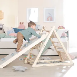 roba Kletterdreieck Rutschbrett Beige