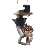 FOMIYES Garten-Elfen-Statue Harz Cartoon Fee Elf Skulptur Modell Foto Prop Schaukel Gartenfigur für Hof Ornament Outdoor Indoor