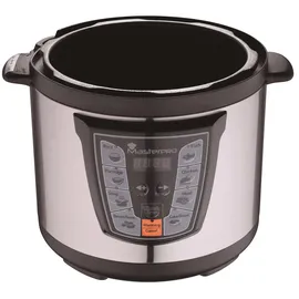 BERGNER Elektrischer Schnellkochtopf mit 8 Programmen 6l 1000w - Chrome