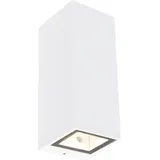 QAZQA Moderne Wandleuchte weiß GU10 AR70 IP54 - Baleno ii