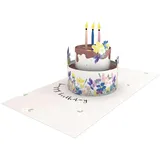 Grafik-Werkstatt Grafik Werkstatt |Pretty Pop-Up Karte | dreidimensional | Happy Birthday
