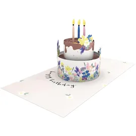 Grafik-Werkstatt Grafik Werkstatt |Pretty Pop-Up Karte | dreidimensional | Happy Birthday