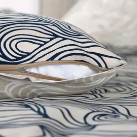Tom Tailor Waves Mehrfarbig 155 x 220 cm + 2 x 80 x 80 cm