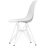 Vitra - Eames Plastic Side Chair DSR RE, weiß / baumwollweiß (Filzgleiter basic dark)