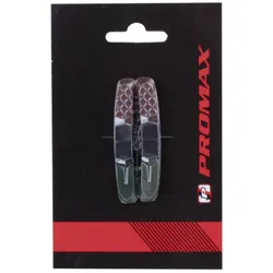 Promax Ersatzgummi für Bremsschuhe dreifarbig - langlebige Bremsbelagmischung für optimale Bremsleistung bei Nässe und Trockenheit, einfache Montage