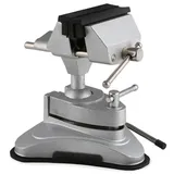 Eberth Kugelgelenkschraubstock mit Standfuß 75 mm Backenbreite, 70 mm Spannweite)