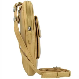 GREENLAND Nature Soft Handytasche Leder Safran