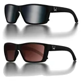 Westin W6 Street 100 Matte Black Smoke Silver Flash Blue - Polbrille, Polarisationsbrille, Angelbrille