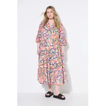 Studio Untold Maxikleid Bananen-Print/Weiß 46/48