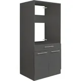 laundreezy Waschmaschinenschrank 67,5 x 162 x 67,5 cm Grau Holz/Kunststoff/Metall
