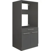 laundreezy Waschmaschinenschrank 67,5 x 162 x 67,5 cm Grau Holz/Kunststoff/Metall