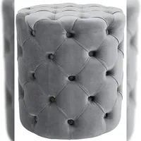 CLP Drancy Samt 42 x 46 cm grau