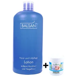 Balsan Fußpflege Hornhautentferner Lotion 500 ml + Vaseline