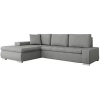 Mirjan24 Ecksofa Orkan Mini, Polsterecke, Schlaffunktion und Bettkasten, Eckcouch vom Hersteller, L-Form Sofa (Farbe: Velo 633) - Couches, Wohnlandschaften, Ecksofas