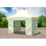 Faltpavillon Faltzelt Pavillon 3x2 Beige Gartenzelt Klappzelt Wasserdicht