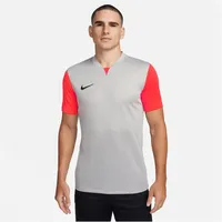 Nike Short-Sleeve Soccer Jersey M Nk Df Trophy V JSY Ss, Pewter Grey/Bright Crimson/Black, DR0933-052, S