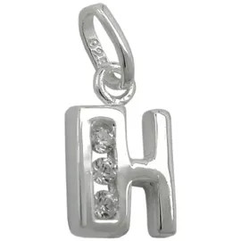 GALLAY Buchstabenanhänger H 8x7mm Silber