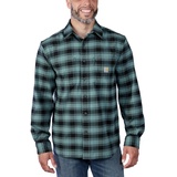 CARHARTT Rugged Flex Flannel Hemd, schwarz-grün, Größe L