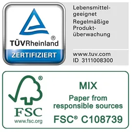 Papstar 10 Tortenunterlagen, Pappe "pure" rund