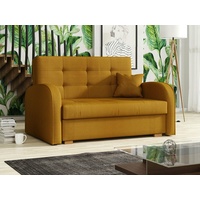 Sofa Vemdalen Gold II Polstersofa mit Schlaffunktion und Bettkasten Couch NEU