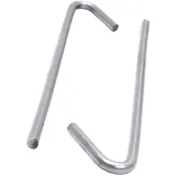 PROTEKTOR Abhängedraht mit Haken 125mm Stahl Silber, Deckenabhängung