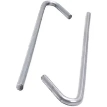 PROTEKTOR Abhängedraht mit Haken 125mm Stahl Silber, Deckenabhängung