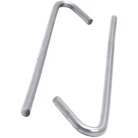 PROTEKTOR Abhängedraht mit Haken 125mm Stahl Silber, Deckenabhängung