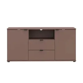 Forte Ganymede TV-Lowboard 129,8 cm Terrakotta/Metall