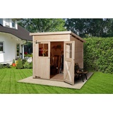 Weka Gartenhaus 325 1,98 x 1,48 m natur