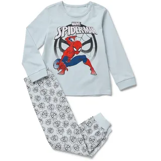 Tchibo - Kinder-Pyjama-Set »Spider-Man« - Jungen - Gr. 110/116 - hellblau/print