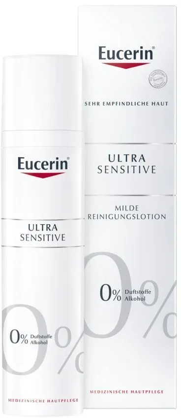 Eucerin UltraSensitive Reinigungslotion – Reduziert Rötungen und beruhigt sehr empfindliche Haut